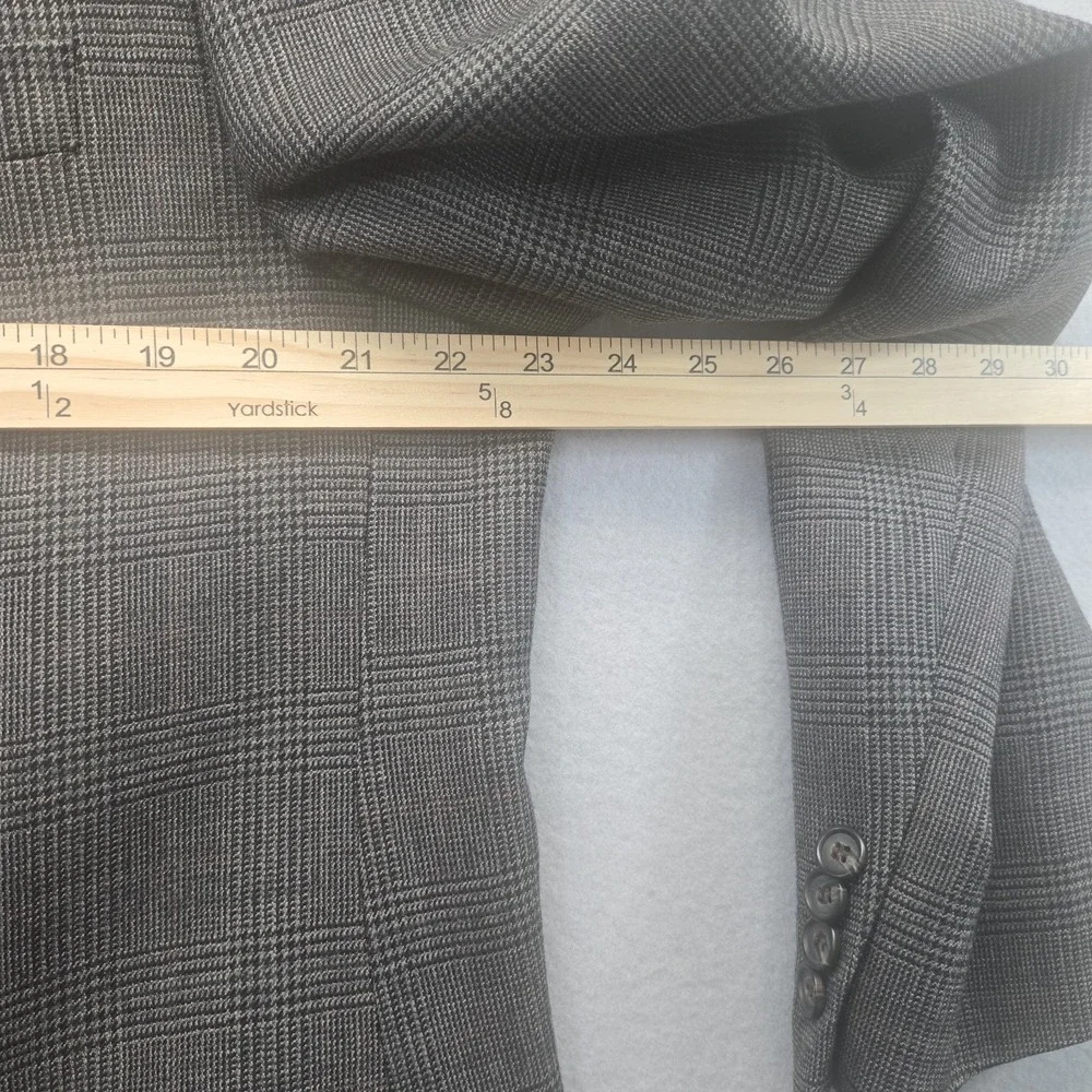 Ralph Lauren Men's Wool Glen Plaid Blazer Sport Coat Jacket Size 44L‎